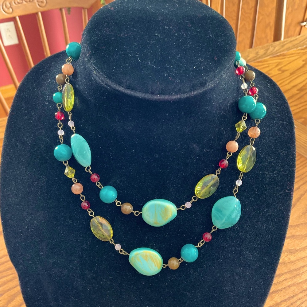 Colorful Assorted Beaded 18” Necklace